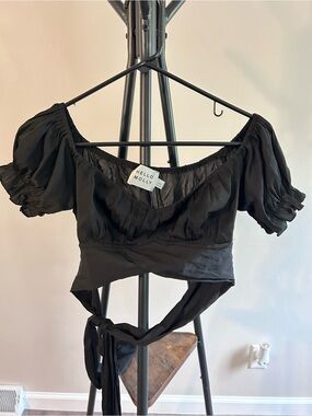 Hello Molly cropped blouse